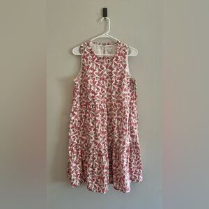 Re-Imagined By J. Crew  Watermelon Print Sleeveless Ruffled Dress | Size 10